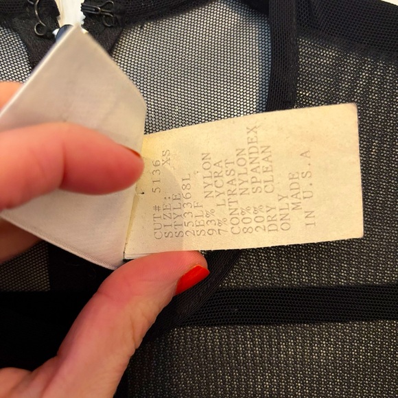 Vintage Tadashi Shoji Black and Blue Mermaid Gown size XS - Picture 12 of 16